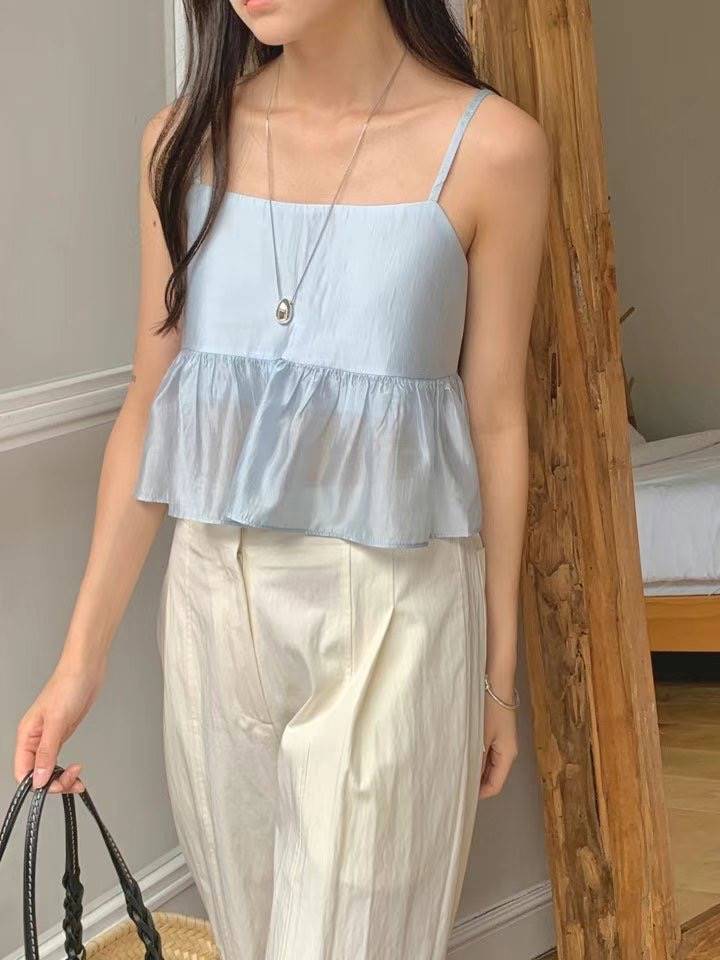 SECOND DRESS-세컨드레스-OT韓國直郵㊣女裝新款熱賣吊帶背心不含內搭SECOND DRESS吊帶/背心