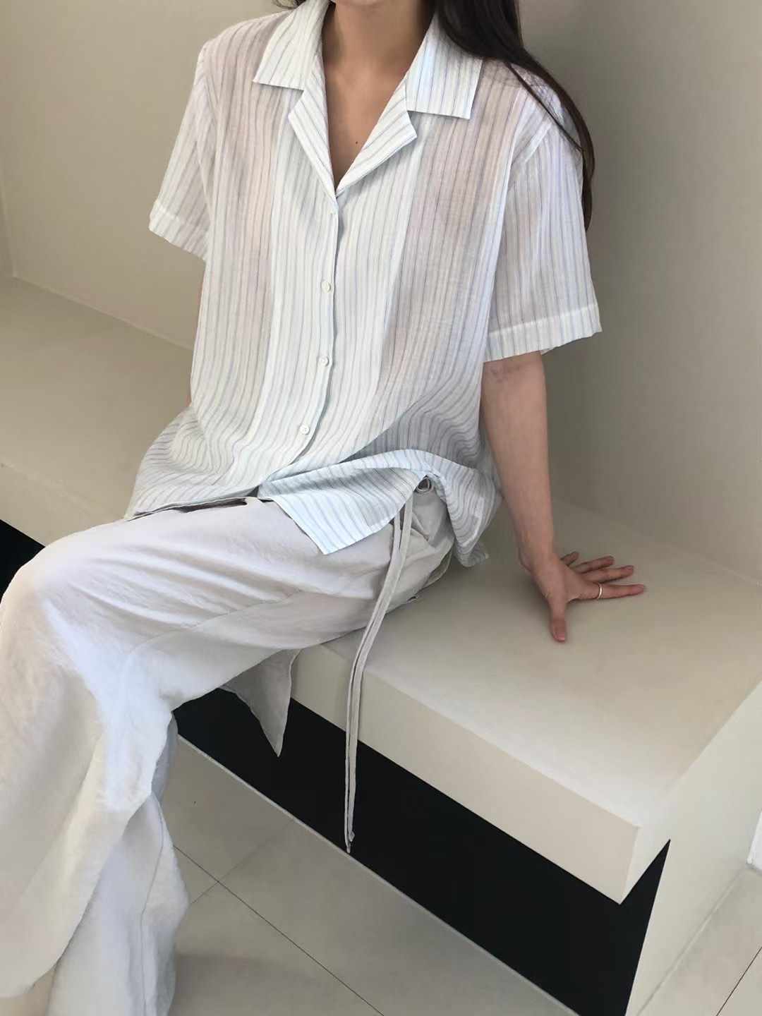 CLOSER東大門㊣實拍女士新品真品時尚人氣推薦25春夏襯衫蕾絲衫CLOSER襯衫/蕾絲衫