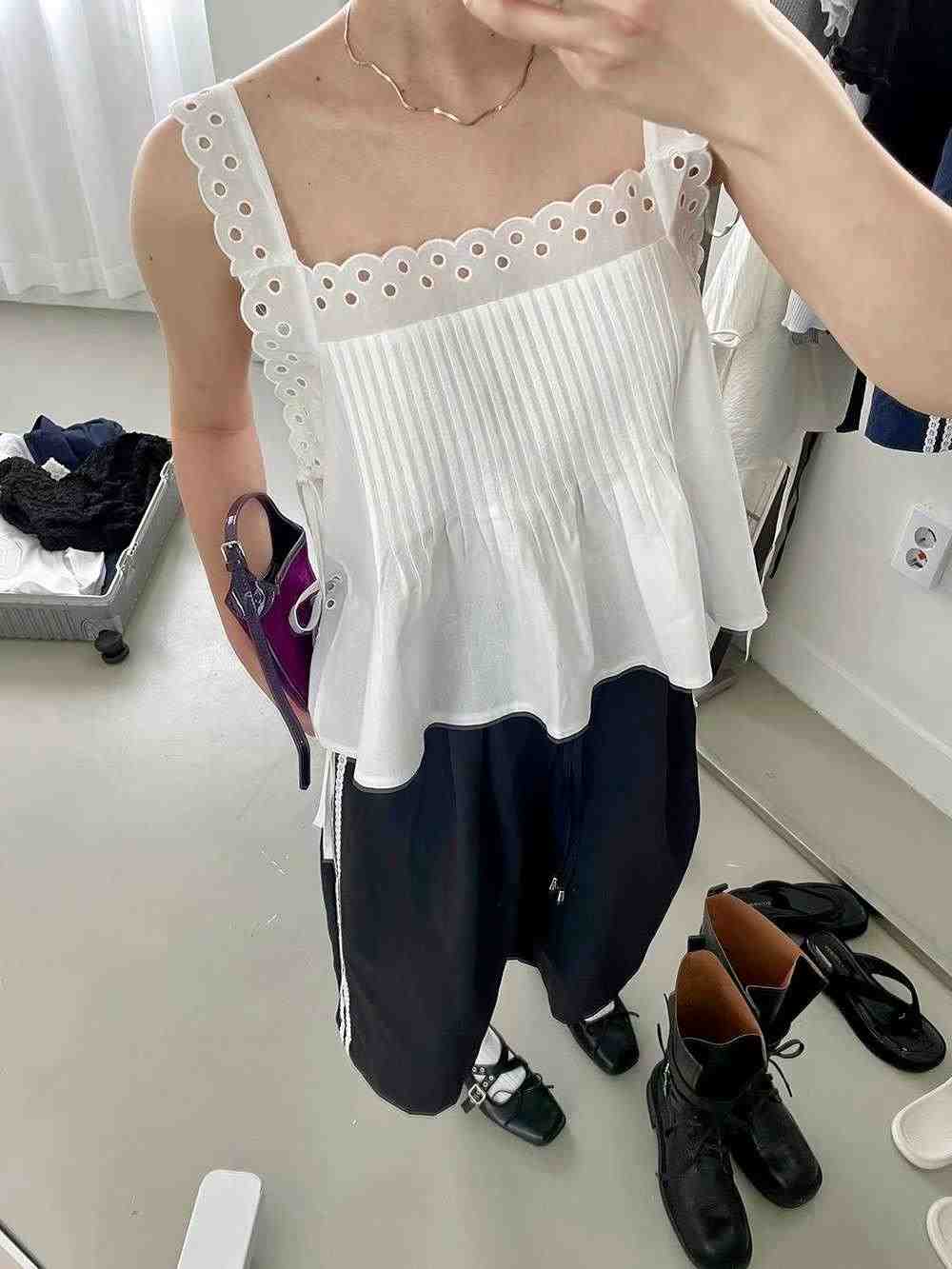 ANDYWARHOL東大門㊣直郵女裝新款人氣職業休閑25春夏吊帶背心ANDYWARHOL吊帶/背心