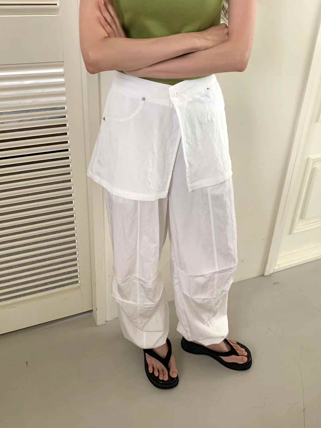 WANDERLUST東大門㊣代購女士新款真品時尚職業休閑裙褲可拆卸WANDERLUST裙褲
