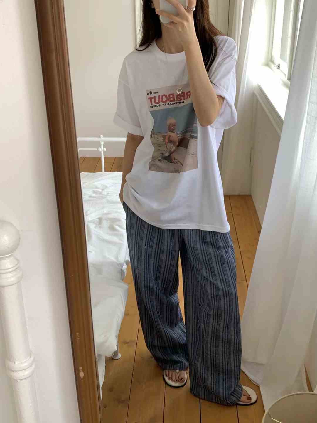 WANDERLUST東大門㊣直郵女裝新品職業時尚推薦休閑人氣25春夏T恤WANDERLUSTT恤
