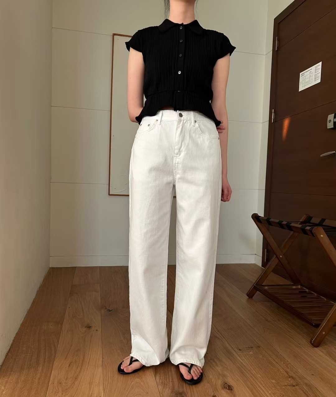 HEY BILLY韓國直郵㊣女裝新品休閑25春夏時尚職業人氣牛仔褲HEY BILLY牛仔褲