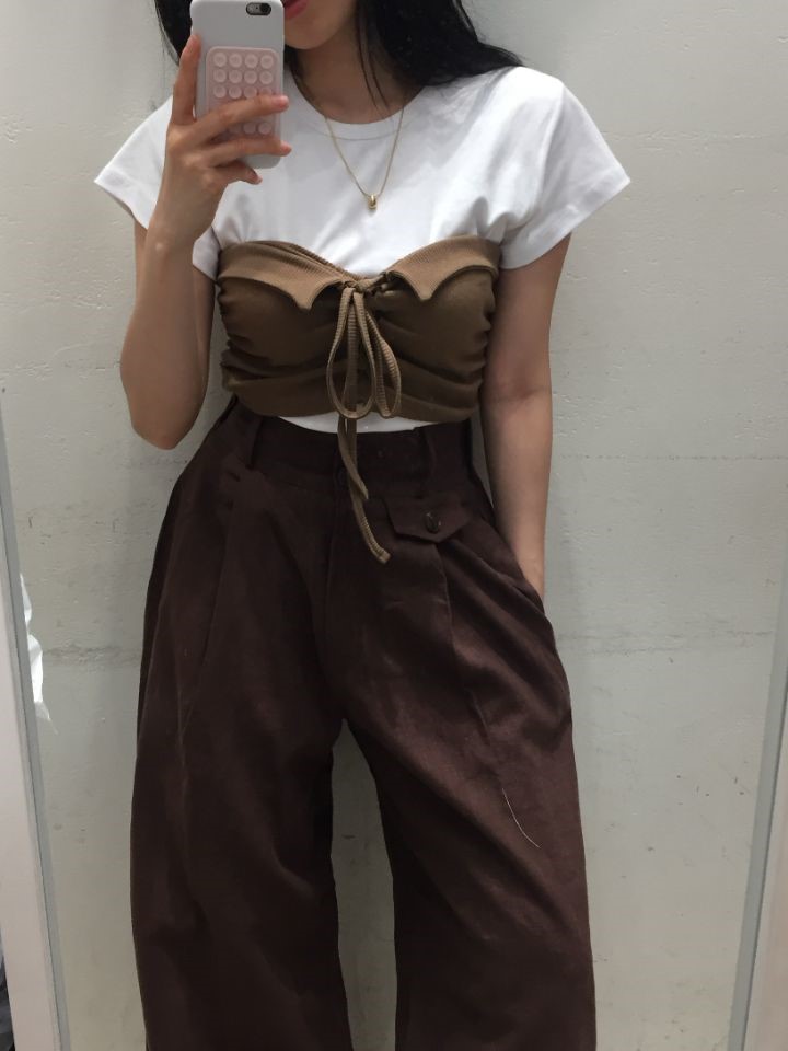 mars東大門㊣代購女士新款真品熱賣吊帶背心不含內搭雙面緊身mars吊帶/背心