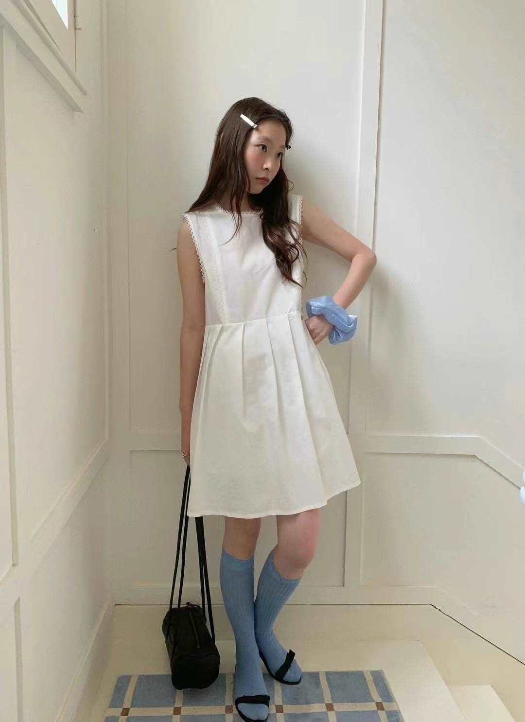 THE ORA東大門㊣實拍女士新款25春夏時尚人氣休閑職業連衣裙THE ORA連衣裙