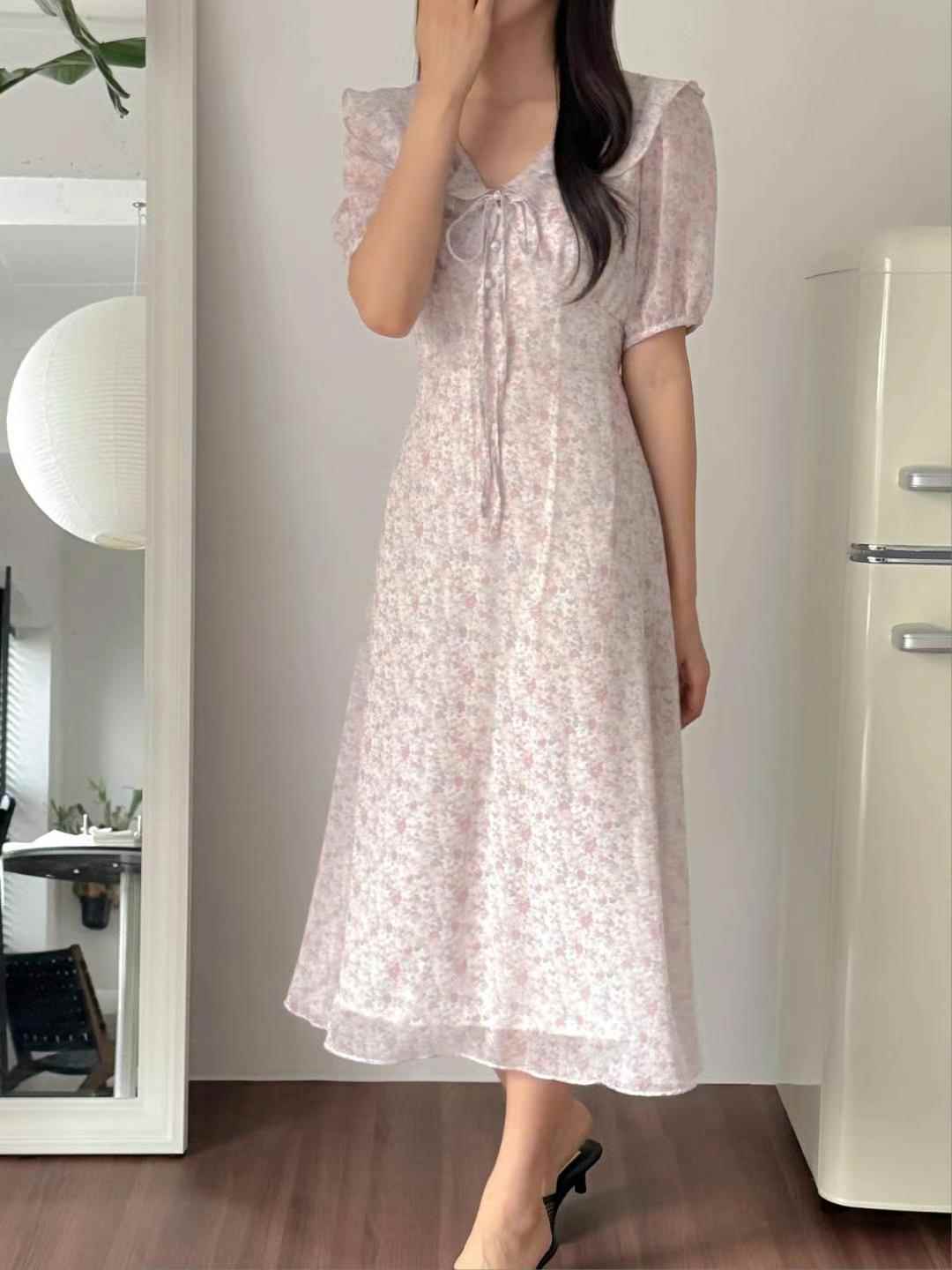 THE ORA韓國直郵㊣女裝新品人氣真品25春夏休閑熱賣連衣裙THE ORA連衣裙