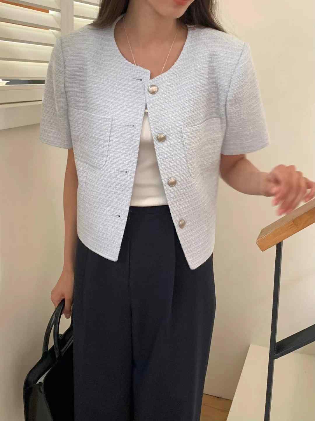 INOUF東大門㊣代購女裝新款25春夏時尚推薦真品熱賣人氣夾克INOUF/FLUTTER夾克