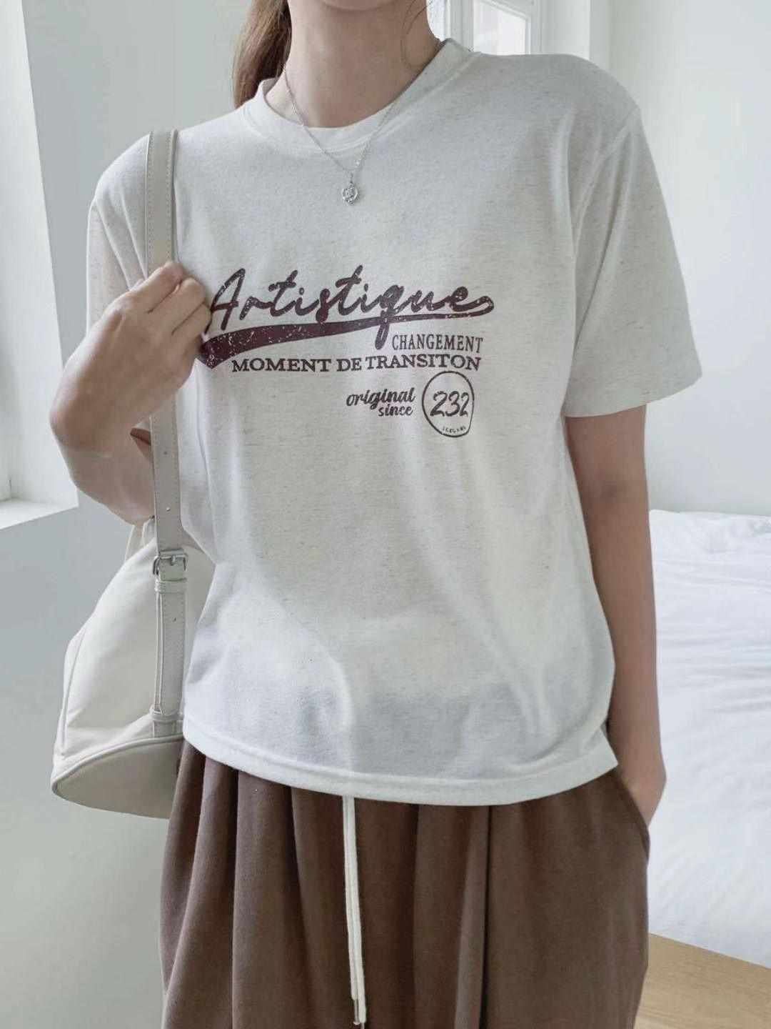 DKS08東大門㊣代購女裝新款真品職業休閑人氣推薦熱賣25春夏T恤DKS08T恤