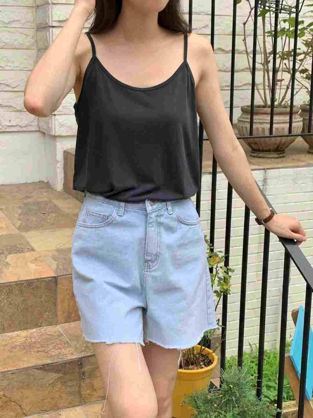 DOT BASIC東大門㊣實拍女士新品職業熱賣25春夏吊帶背心莫代爾DOT BASIC吊帶/背心