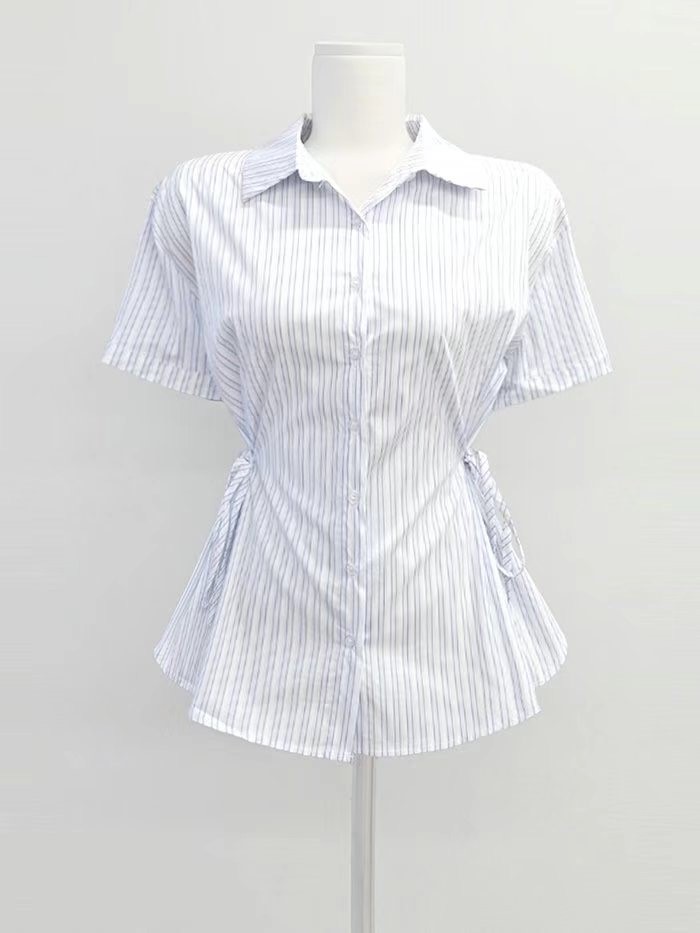 IT東大門㊣代購女士新款時尚推薦休閑25春夏職業襯衫蕾絲衫IT襯衫/蕾絲衫