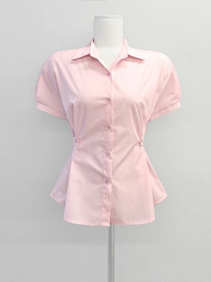 IT東大門㊣代購女裝新品25春夏真品時尚熱賣休閑襯衫蕾絲衫IT襯衫/蕾絲衫