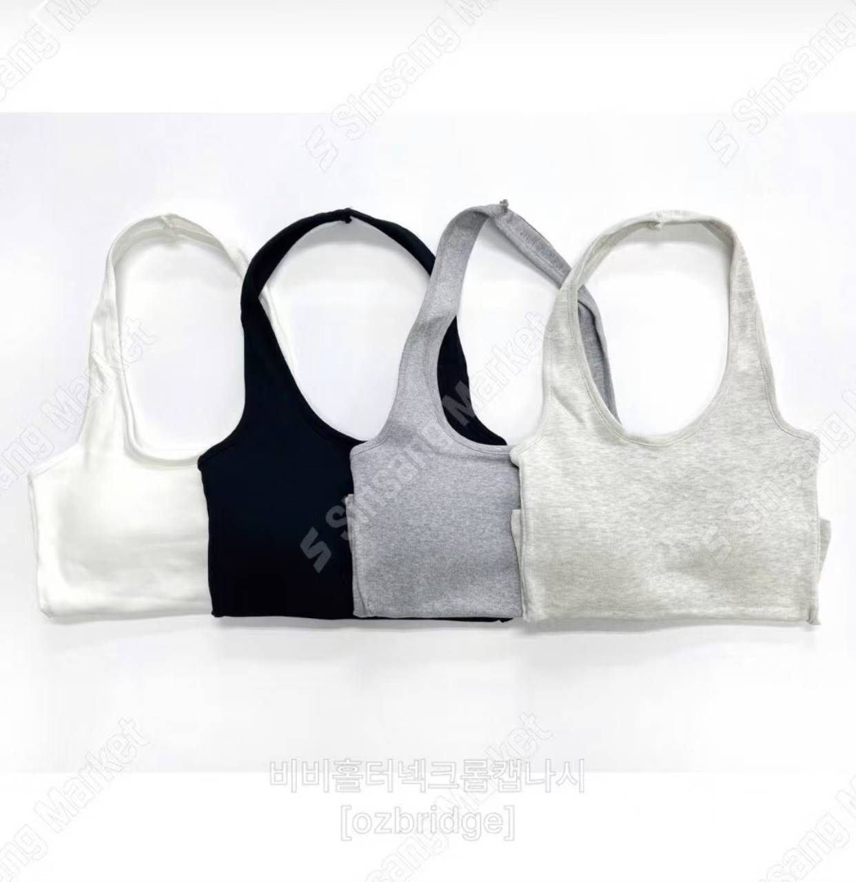 OZBRIDGE 오즈브릿지東大門㊣代購女裝新品休閑吊帶背心短款OZBRIDGE 오즈브릿지吊帶/背心