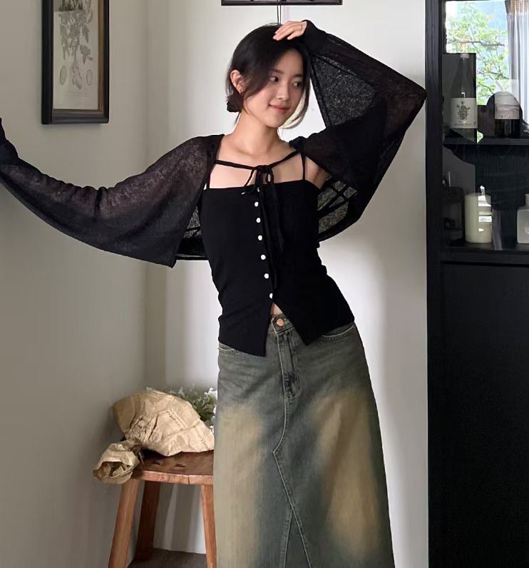 끌 벅지韓國直郵㊣女士新品人氣真品休閑時尚針織衫不含內搭Pull Buck針織衫