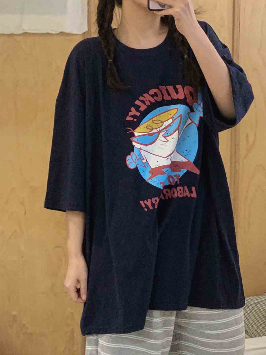 끌 벅지東大門㊣實拍女士新品時尚職業熱賣25春夏推薦休閑T恤Pull BuckT恤