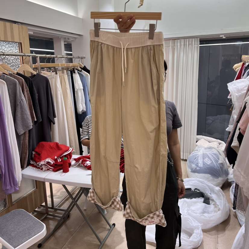 ARANCIA韓國代購㊣女裝新品人氣25春夏職業熱賣休閑休閑褲格紋ARANCIA休閑褲