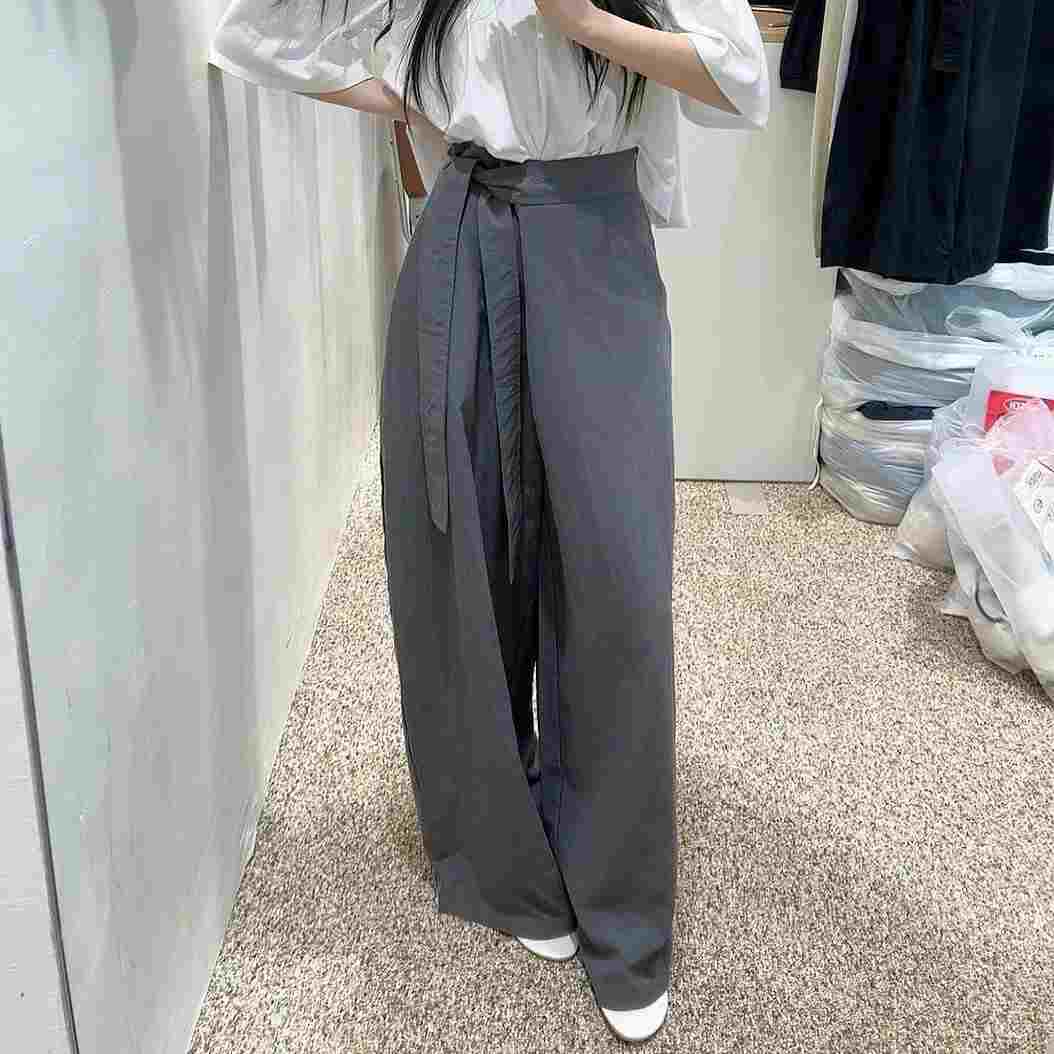 MY YOUNG東大門㊣直郵女裝新款25春夏休閑推薦職業人氣休閑褲OUNCE休閑褲