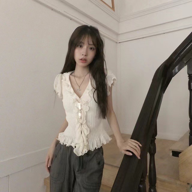 MY YOUNG東大門㊣實拍女裝新品真品人氣時尚熱賣休閑針織衫OUNCE針織衫