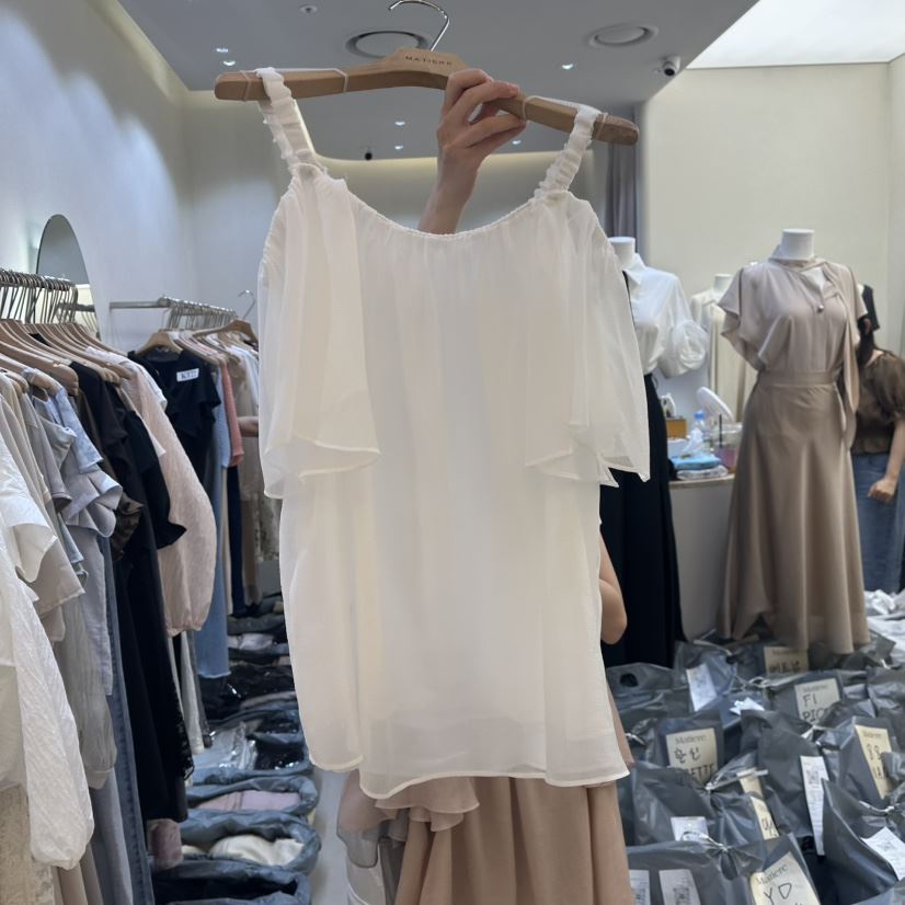MATIERE東大門㊣直郵女裝新品真品休閑25春夏時尚人氣吊帶背心MATIERE吊帶/背心