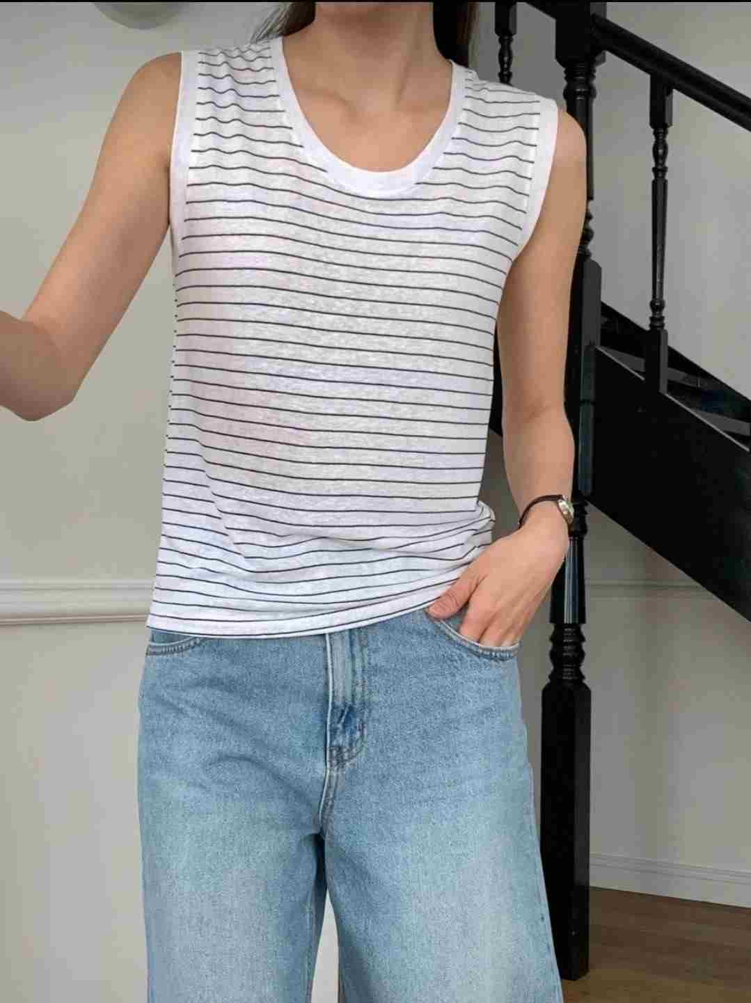 NEAR DEAR東大門㊣代購女裝新品休閑人氣25春夏熱賣吊帶背心NEAR DEAR吊帶/背心