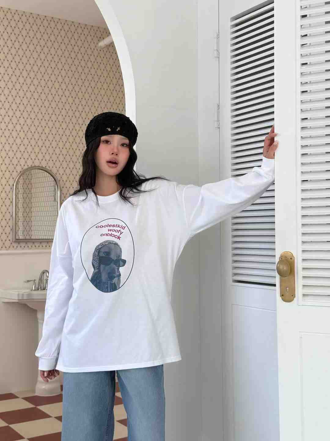 SIENNE-T東大門㊣實拍女士新品真品職業推薦時尚25春夏長袖T恤SIENNE-T長袖T恤
