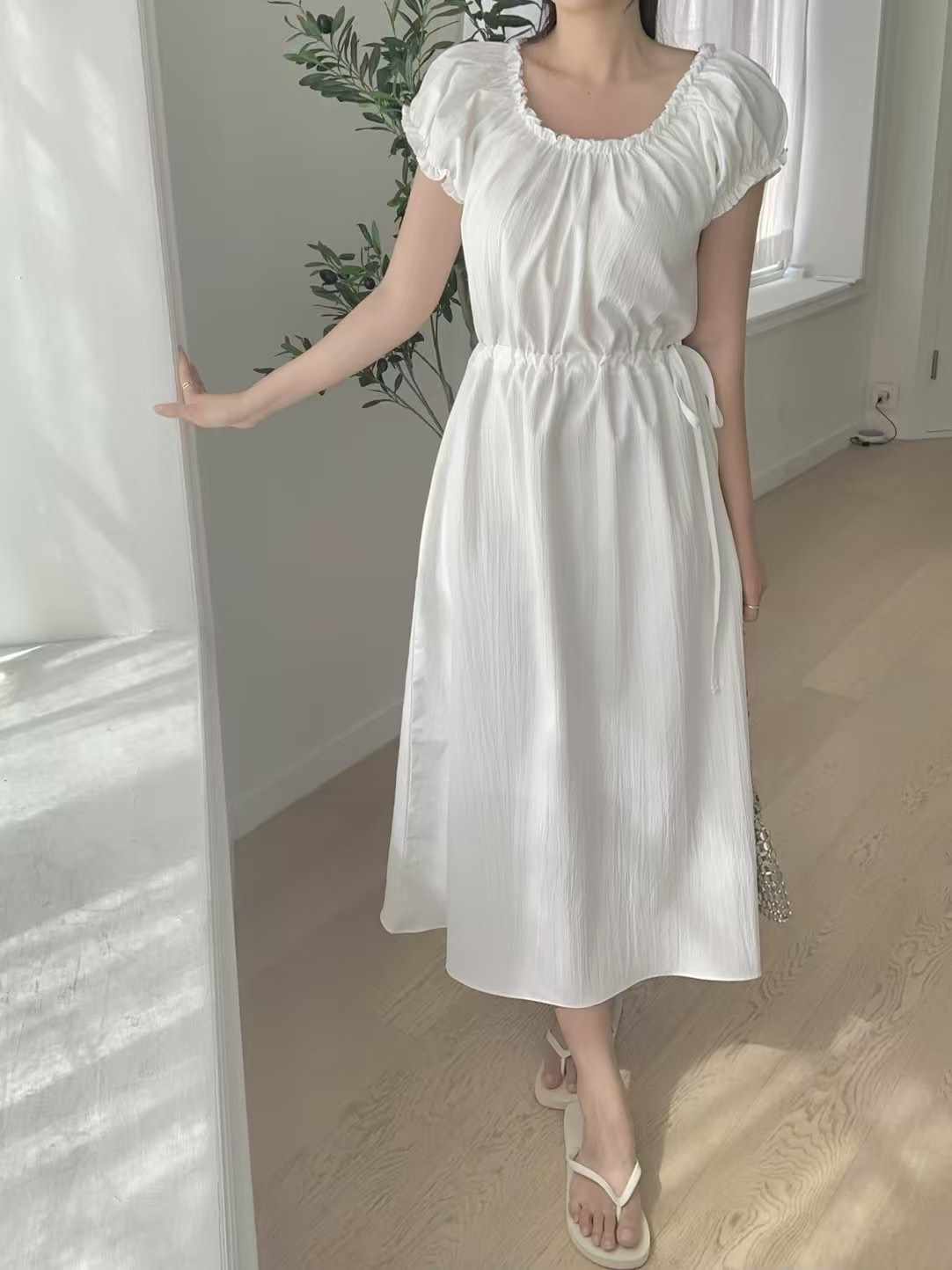 AGATHE東大門㊣實拍女裝新款推薦人氣25春夏時尚職業連衣裙AGATHE連衣裙