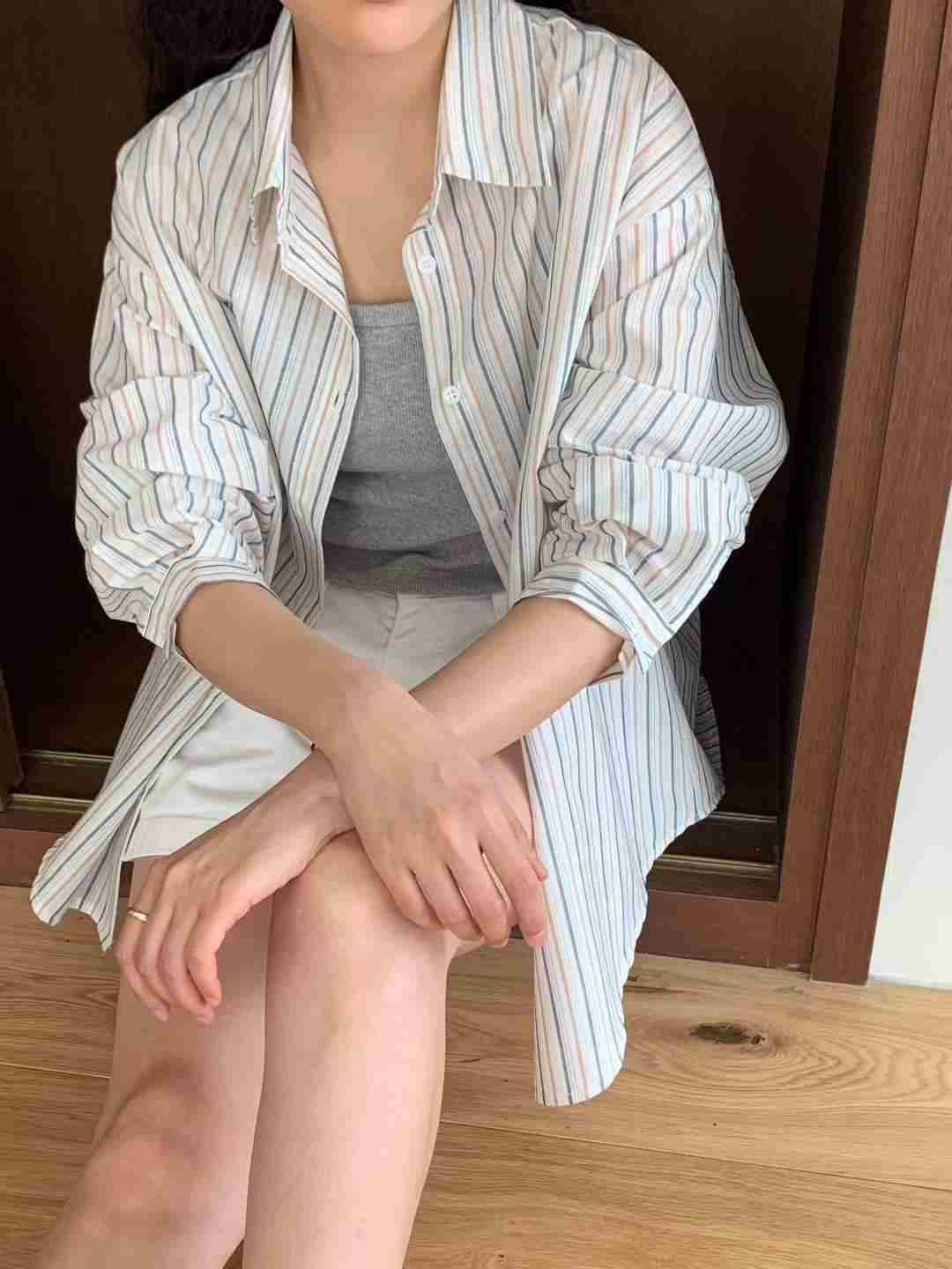 COMMA-콤마-T東大門㊣實拍女裝新款推薦人氣休閑襯衫蕾絲衫COMMA襯衫/蕾絲衫