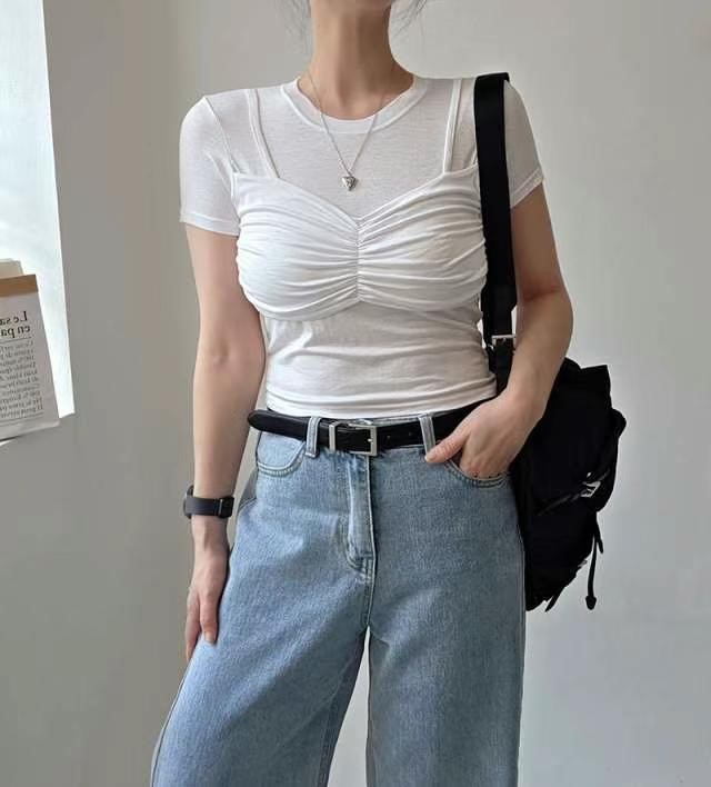 KIKI ROOM東大門㊣實拍女士新品職業真品休閑推薦時尚熱賣T恤KIKI ROOMT恤