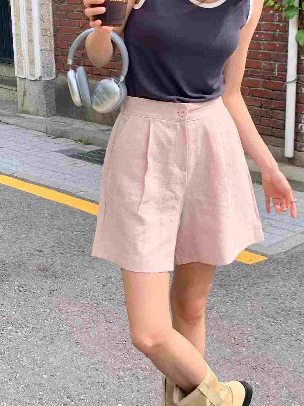 T.BLOSSOM東大門㊣代購女裝新款人氣職業休閑25春夏熱賣短褲T.BLOSSOM短褲