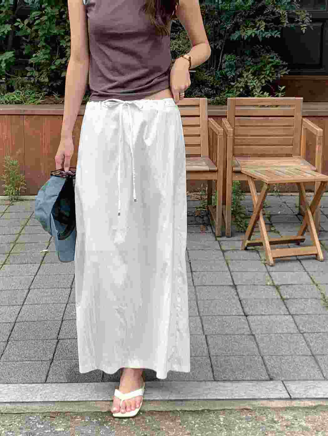 T.BLOSSOM韓國代購㊣女裝新款25春夏職業推薦真品熱賣長裙T.BLOSSOM長裙