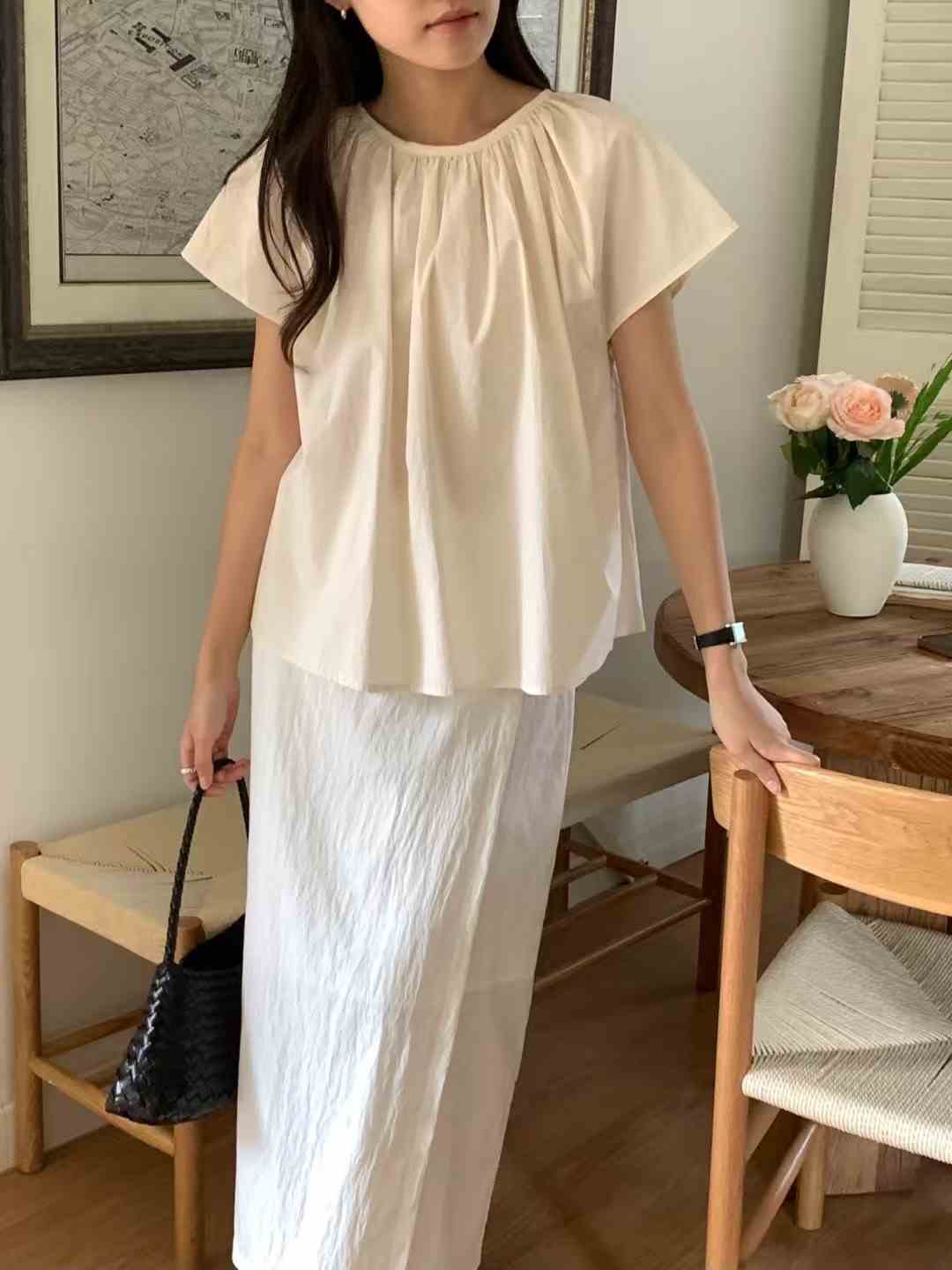 OBOE韓國代購㊣女士新品熱賣真品休閑25春夏人氣襯衫蕾絲衫OBOE襯衫/蕾絲衫