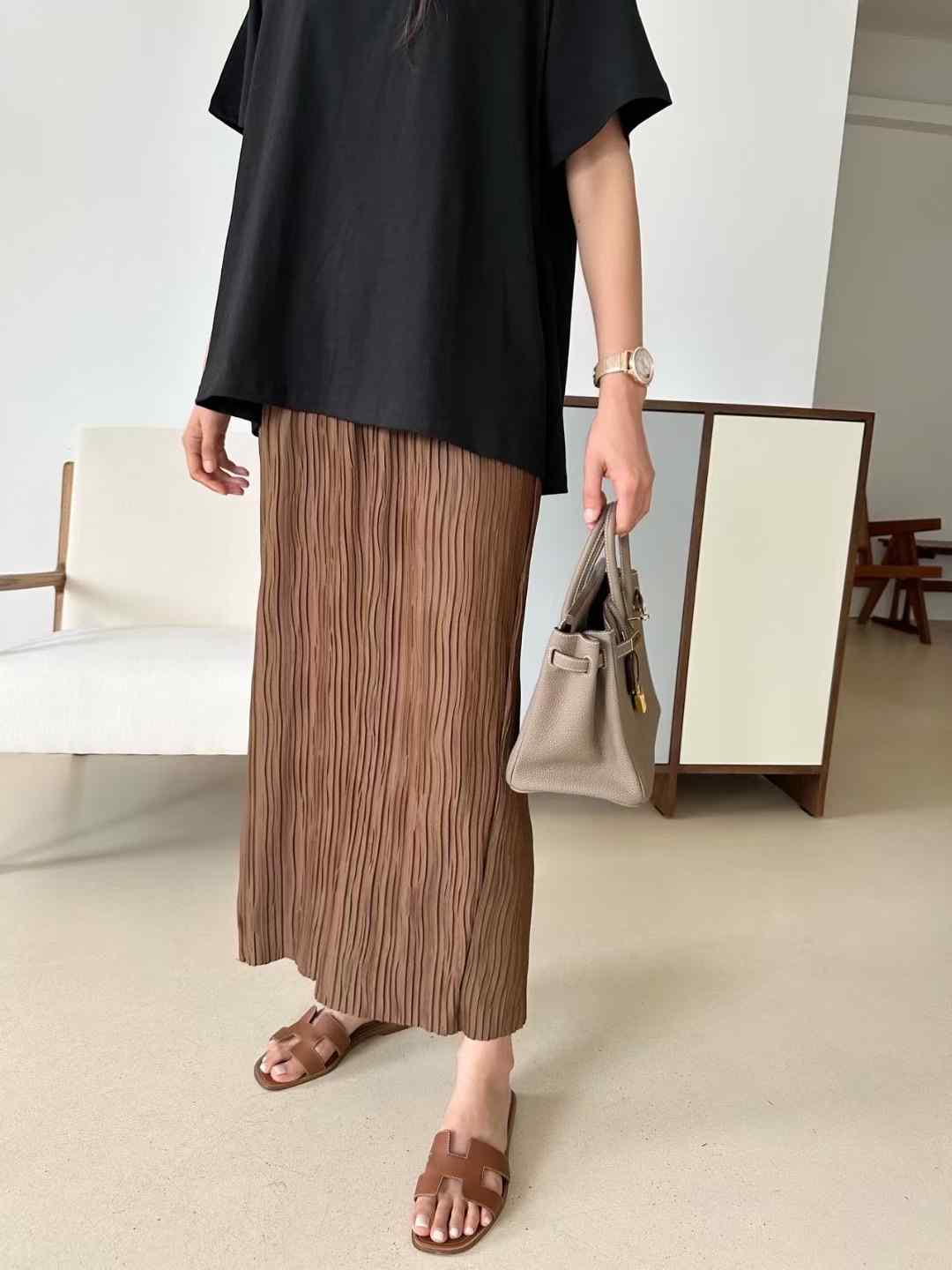 KIND-카인드-OT東大門㊣直郵女裝新品時尚職業推薦長裙百褶KIND-ot長裙