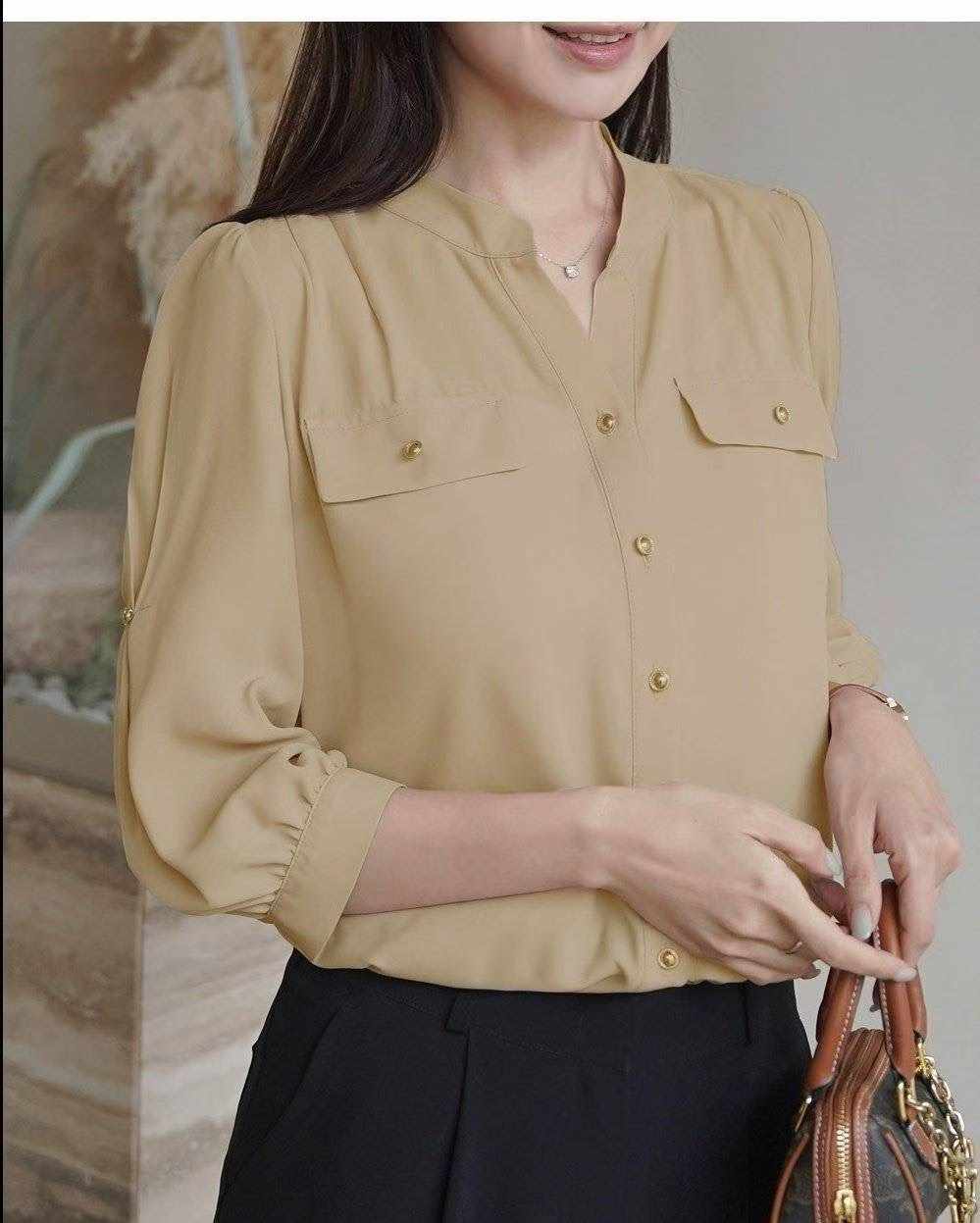 OLIVIA東大門㊣直郵女裝新品人氣休閑職業真品熱賣襯衫蕾絲衫OLIVIA襯衫/蕾絲衫