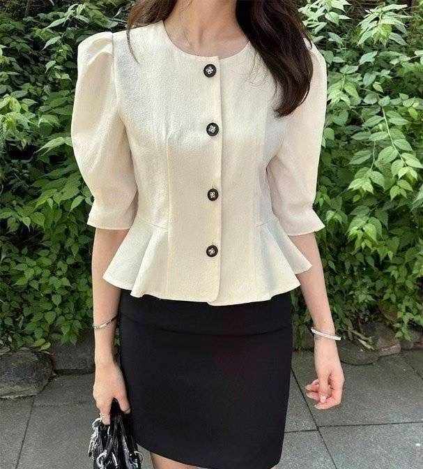OLIVIA韓國代購㊣女裝新款推薦熱賣時尚真品25春夏襯衫蕾絲衫OLIVIA襯衫/蕾絲衫
