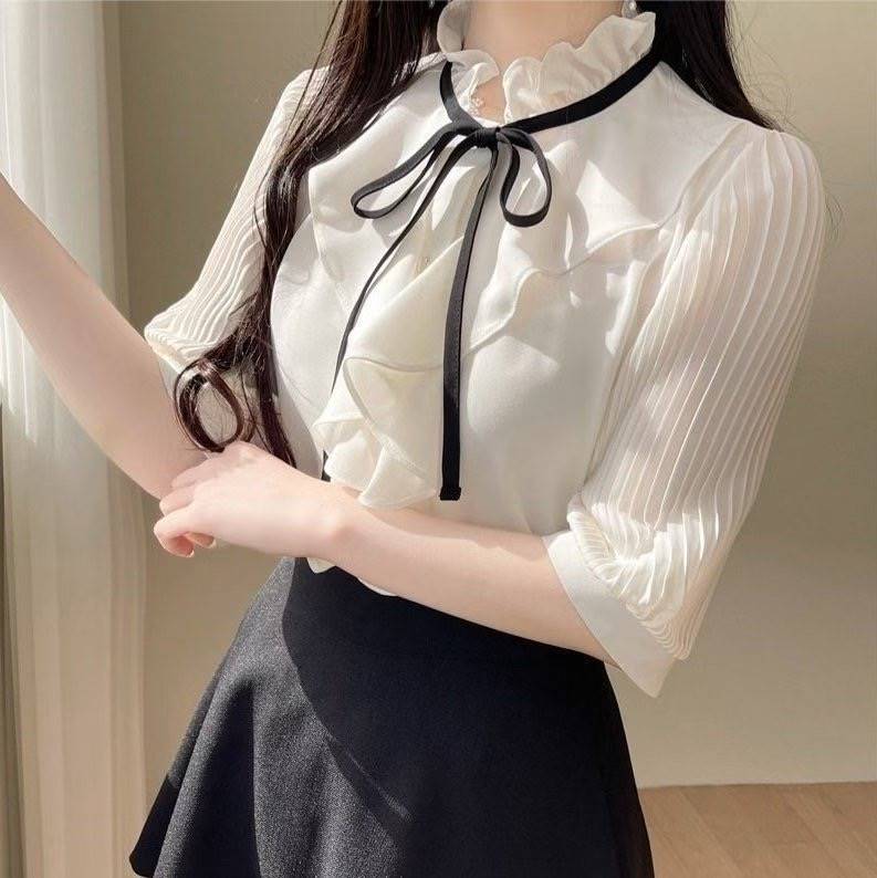 OLIVIA東大門㊣代購女裝新款職業推薦熱賣時尚真品襯衫蕾絲衫OLIVIA襯衫/蕾絲衫
