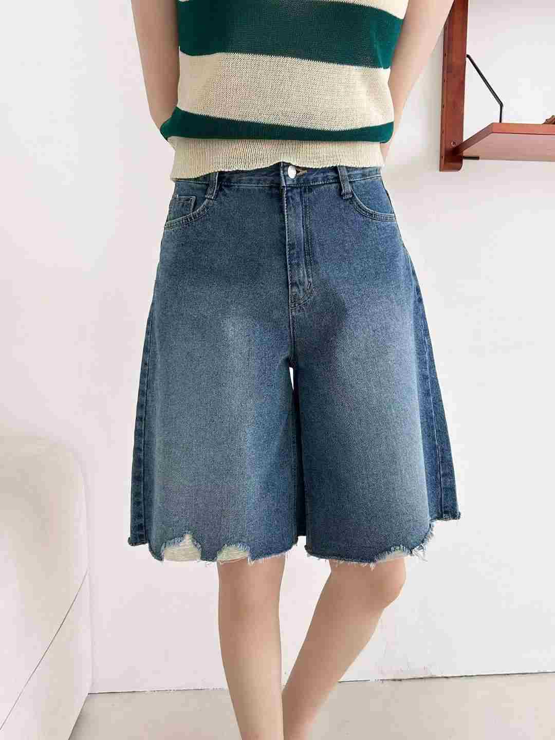 FLY DENIM韓國直郵㊣女士新款人氣休閑時尚25春夏熱賣短褲FLY DENIM短褲