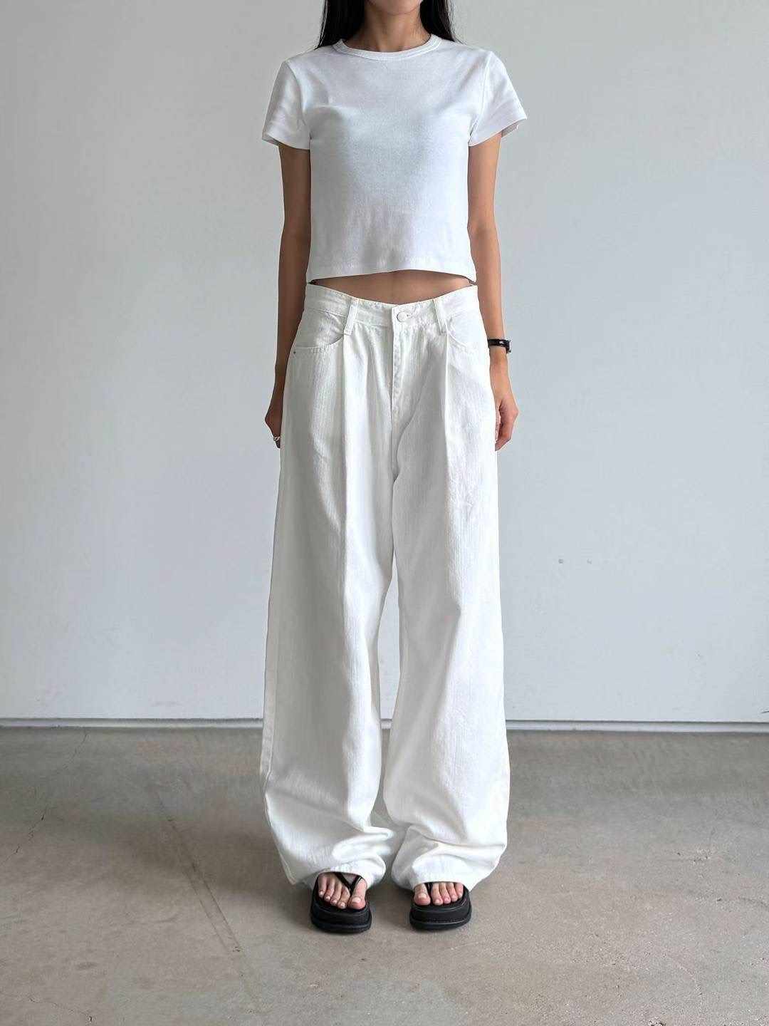 STYLE LAB韓國直郵㊣女裝新品25春夏推薦時尚真品職業牛仔褲STYLE LAB牛仔褲