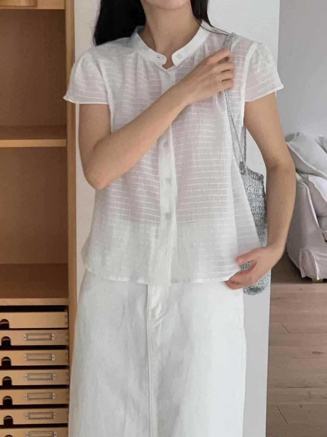 BILLOW韓國直郵㊣女裝新品人氣25春夏熱賣休閑推薦襯衫蕾絲衫BILLOW襯衫/蕾絲衫