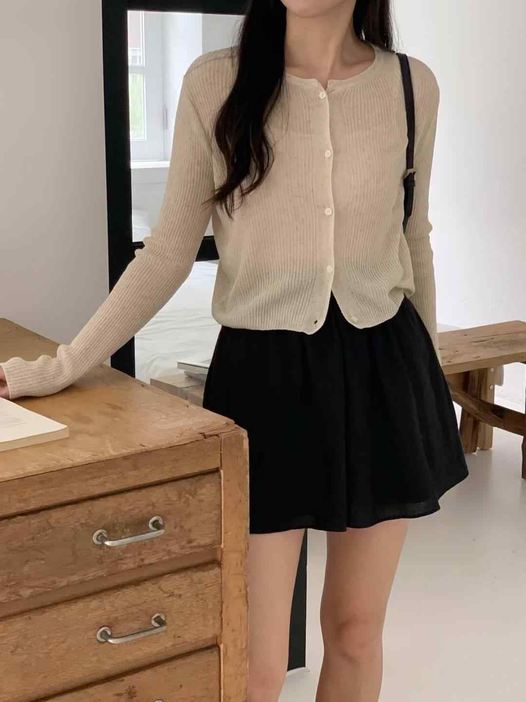 BILLOW韓國代購㊣女士新品25春夏職業推薦人氣休閑熱賣針織衫BILLOW針織衫