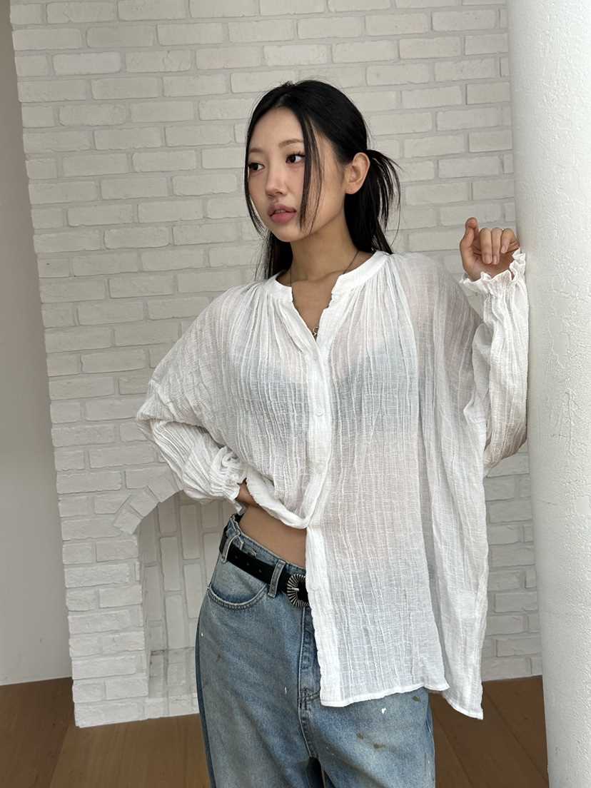 I MFACT東大門㊣實拍女士新款休閑時尚職業25秋夏襯衫蕾絲衫I MFACT襯衫/蕾絲衫