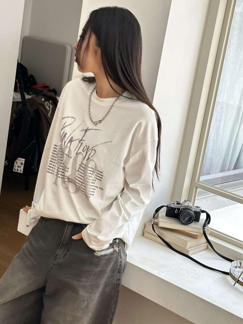 I MFACT東大門㊣代購女士新品25秋夏時尚熱賣推薦職業長袖T恤I MFACT長袖T恤