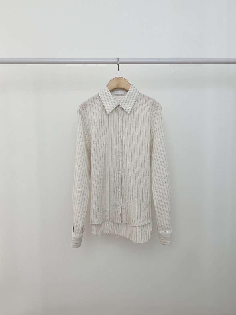 RE:OPENING韓國代購㊣女裝新品熱賣25秋夏時尚職業襯衫蕾絲衫RE:OPENING襯衫/蕾絲衫