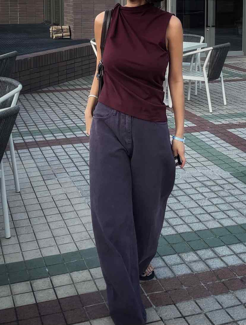 PARIS MATCH東大門㊣實拍女士新品25秋夏休閑褲不含腰帶緊身褲PARIS MATCH休閑褲