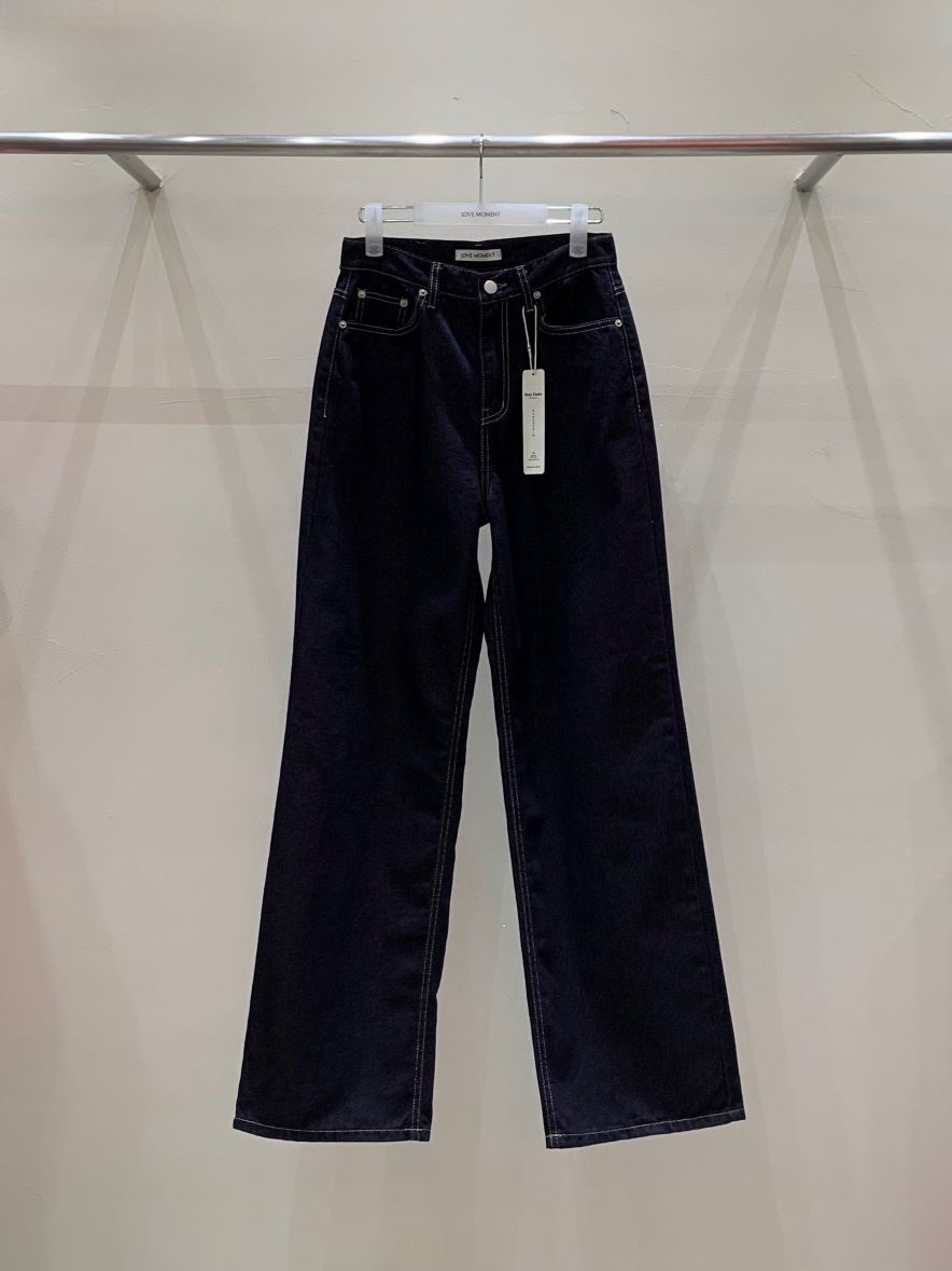 LOVE MOMENT東大門㊣實拍女士新品熱賣休閑25秋夏人氣牛仔褲VEGETABLE牛仔褲