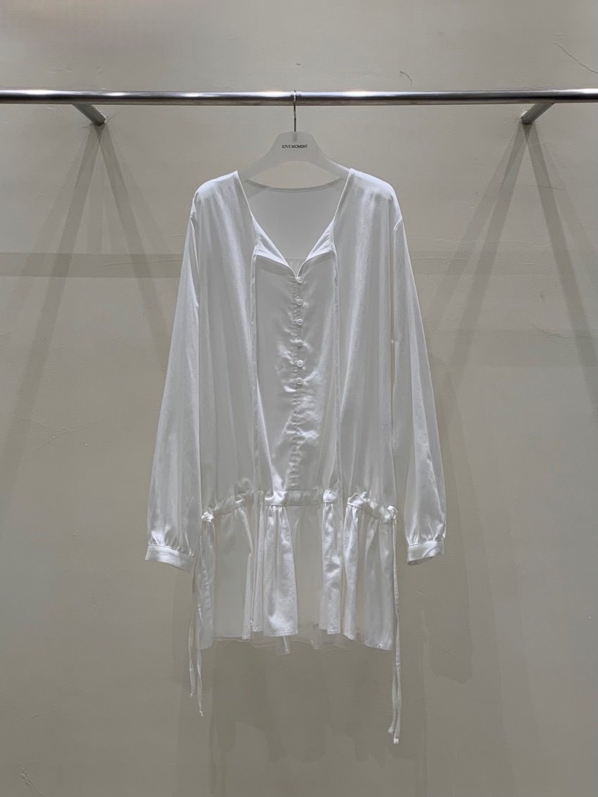 LOVE MOMENT韓國代購㊣女士新品25秋夏休閑時尚職業連衣裙VEGETABLE連衣裙