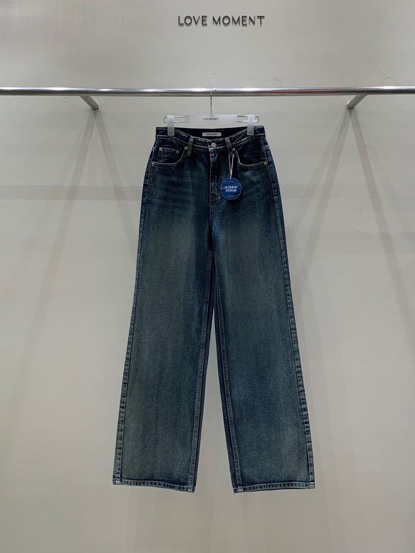 LOVE MOMENT東大門㊣代購女士新品熱賣時尚真品推薦牛仔褲VEGETABLE牛仔褲