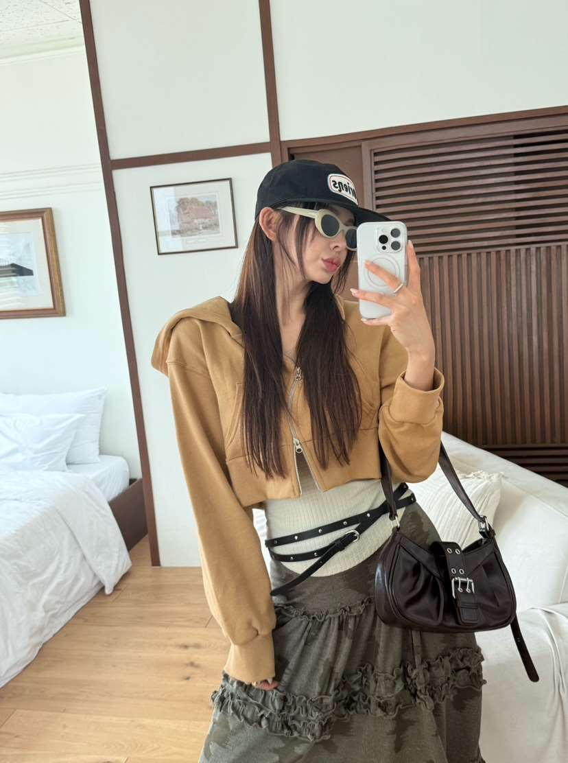 DENVER東大門㊣實拍女士新品休閑真品時尚25秋夏熱賣衛衣拉鏈DENVER衛衣
