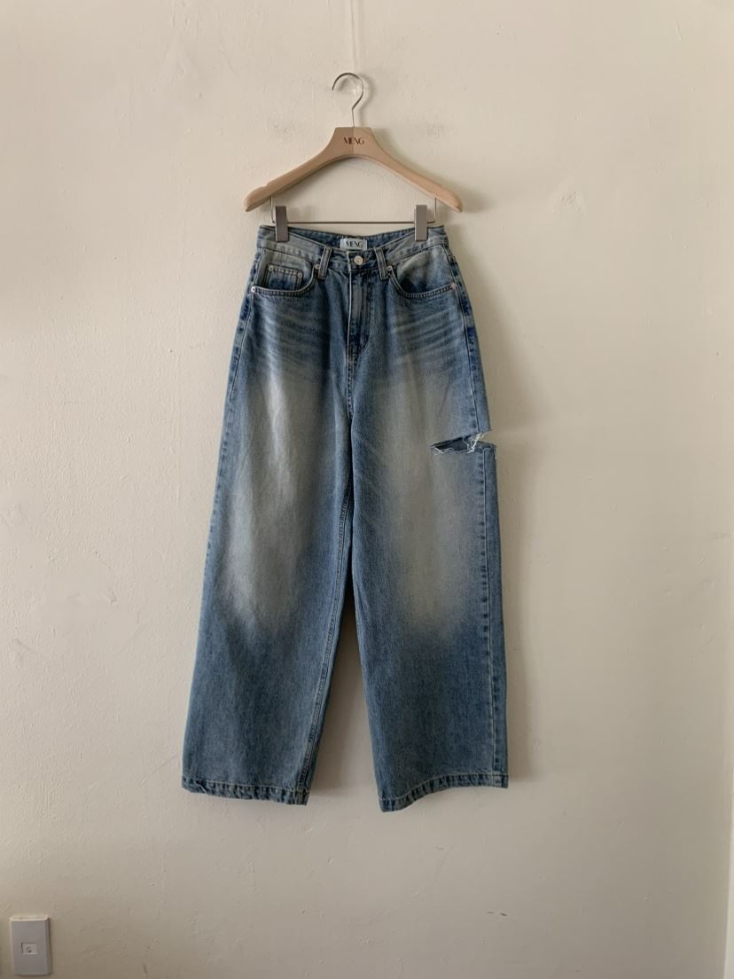 MENG韓國直郵㊣女裝新品25秋夏休閑時尚職業真品人氣牛仔褲MENG牛仔褲