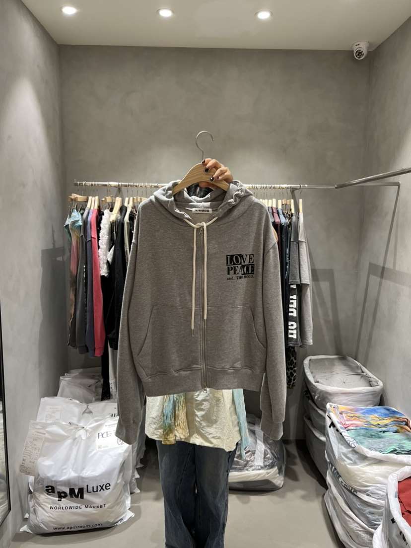 X-MOOD韓國直郵㊣女士新款職業人氣休閑時尚推薦夾克拉鏈連帽X-MOOD夾克