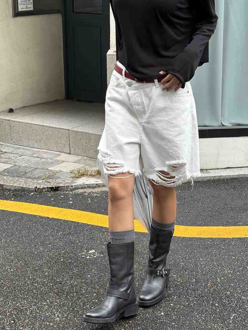 SUNDER MARKET東大門㊣代購女裝新品真品時尚短褲不含腰帶SUNDER MARKET短褲