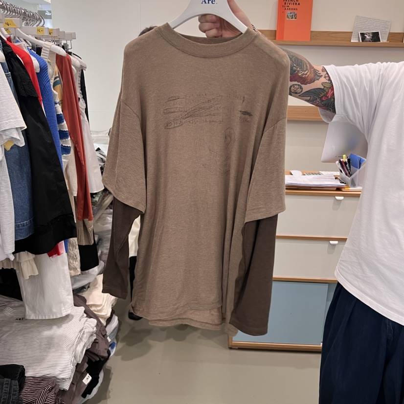 ARE東大門㊣直郵女士新品人氣真品職業熱賣時尚推薦長袖T恤ARE YOU/ARE長袖T恤