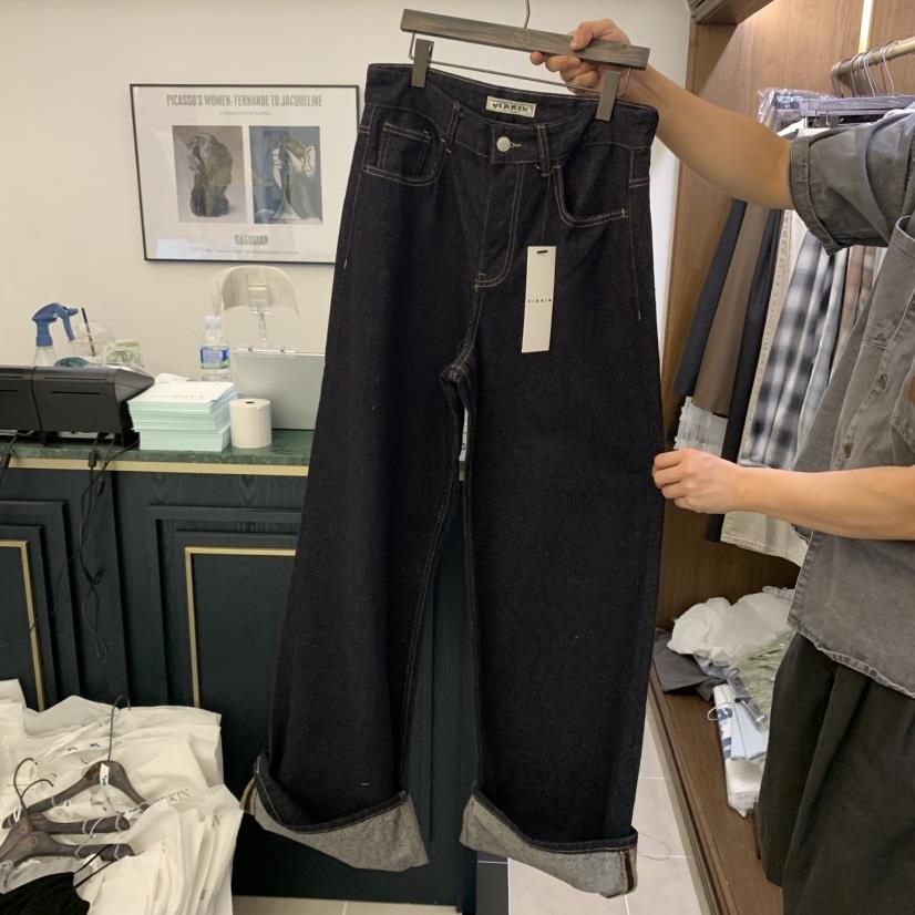 VIRKIN東大門㊣實拍女裝新品職業時尚休閑推薦真品25秋夏牛仔褲VIRKIN牛仔褲